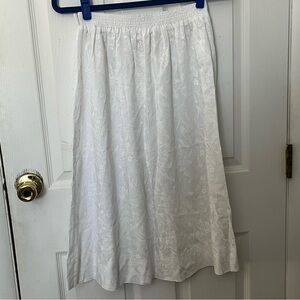 Vintage White Floral Skirt
